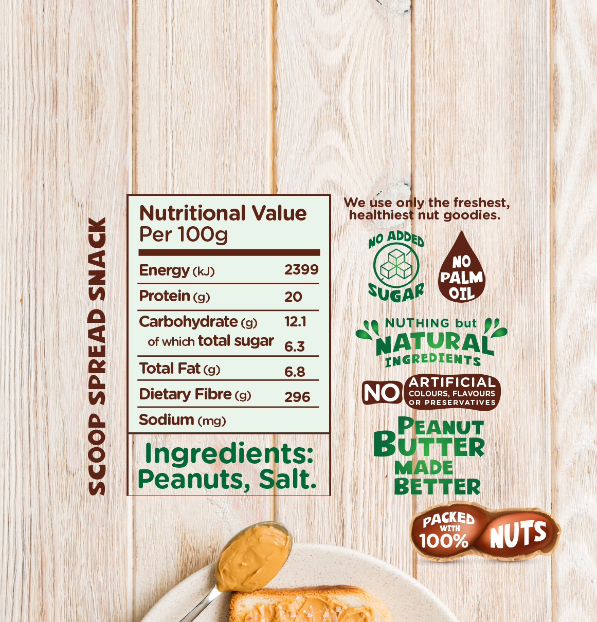 Sunfresh Original Smooth Peanut Butter 1kg
