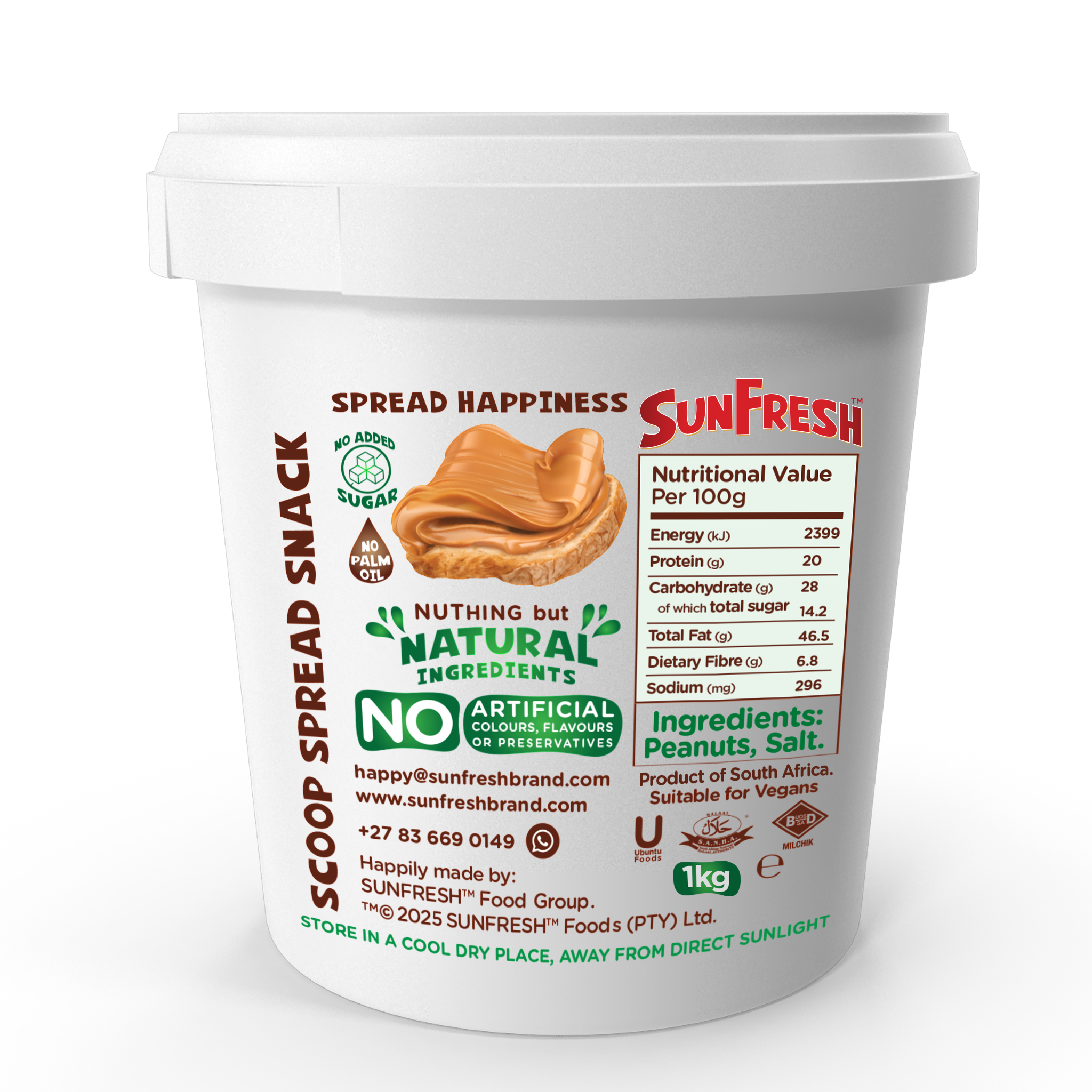 Sunfresh Original Smooth Peanut Butter 1kg